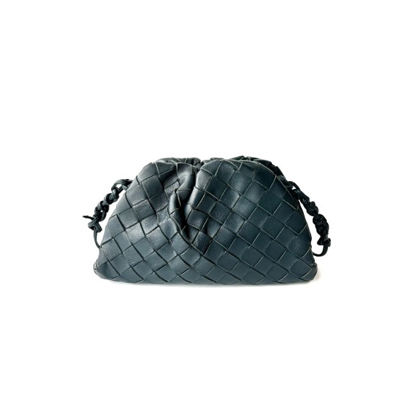 Bottega Veneta The Pouch Intrecciato Leather Clutch